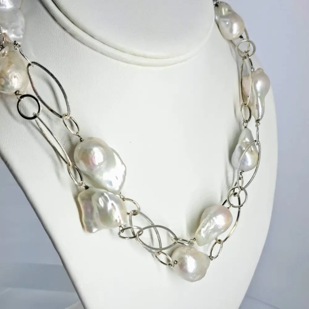 ?GAga Pearls’ 34’’ Necklace - Baroque Pearls Sterling