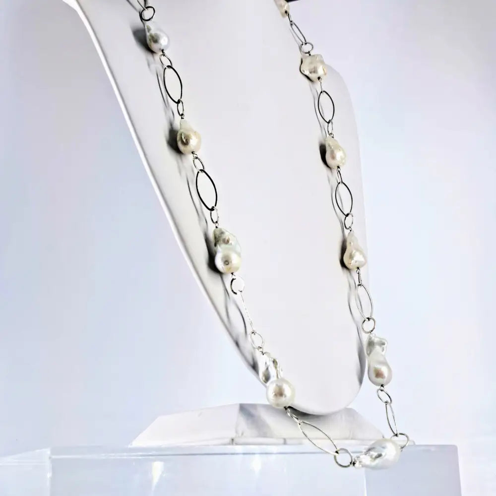 ?GAga Pearls’ 34’’ Necklace - Baroque Pearls Sterling