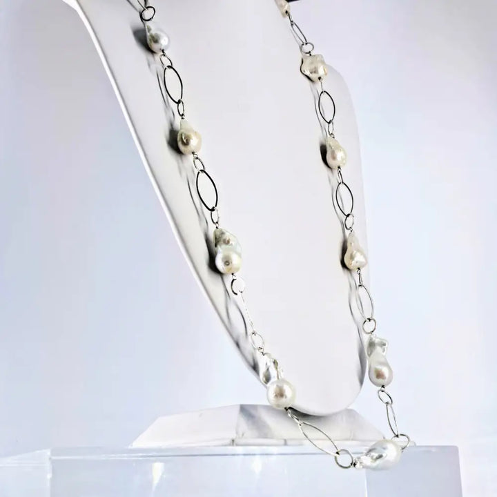?GAga Pearls’ 34’’ Necklace - Baroque Pearls Sterling