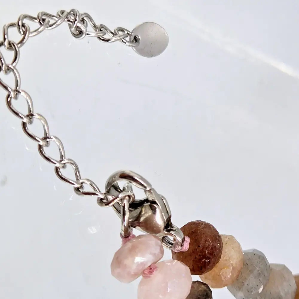 ?GEm Candy Necklace #40’’ 18’’ - 20’’ Pendant - Mixed Gems Sterling