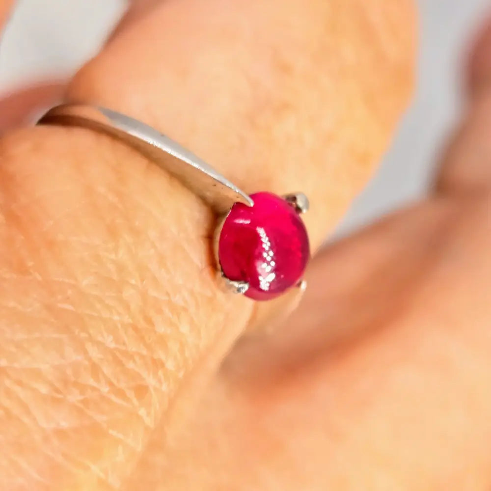 ?GEm Pop’ Rings - Ruby Anti-tarnish Sterling - Ring