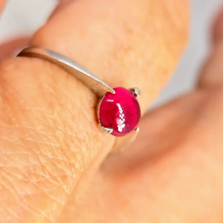 ?GEm Pop’ Rings - Ruby Anti-tarnish Sterling - Ring