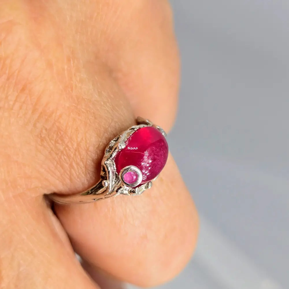 ?GEm Pop’ Rings - Ruby Anti-tarnish Sterling - Ring