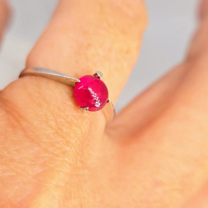 ?GEm Pop’ Rings - Ruby Anti-tarnish Sterling - Ring