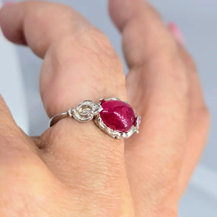 ?GEm Pop’ Rings - Ruby Anti-tarnish Sterling - Ring