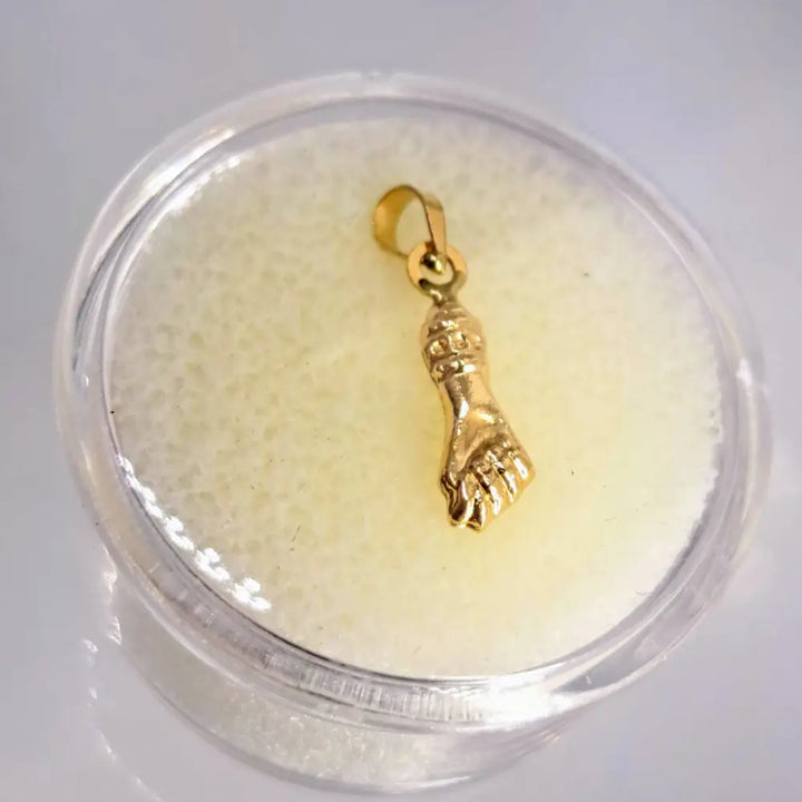 Outlet ?Girl Power!’ 1’’ Figa Pendant Charm - 14k Gold