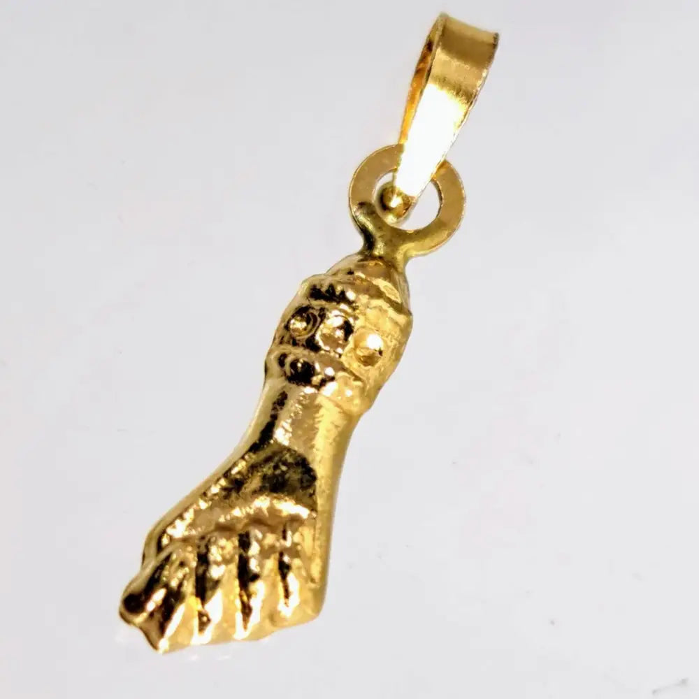 Outlet ?Girl Power!’ 1’’ Figa Pendant Charm - 14k Gold