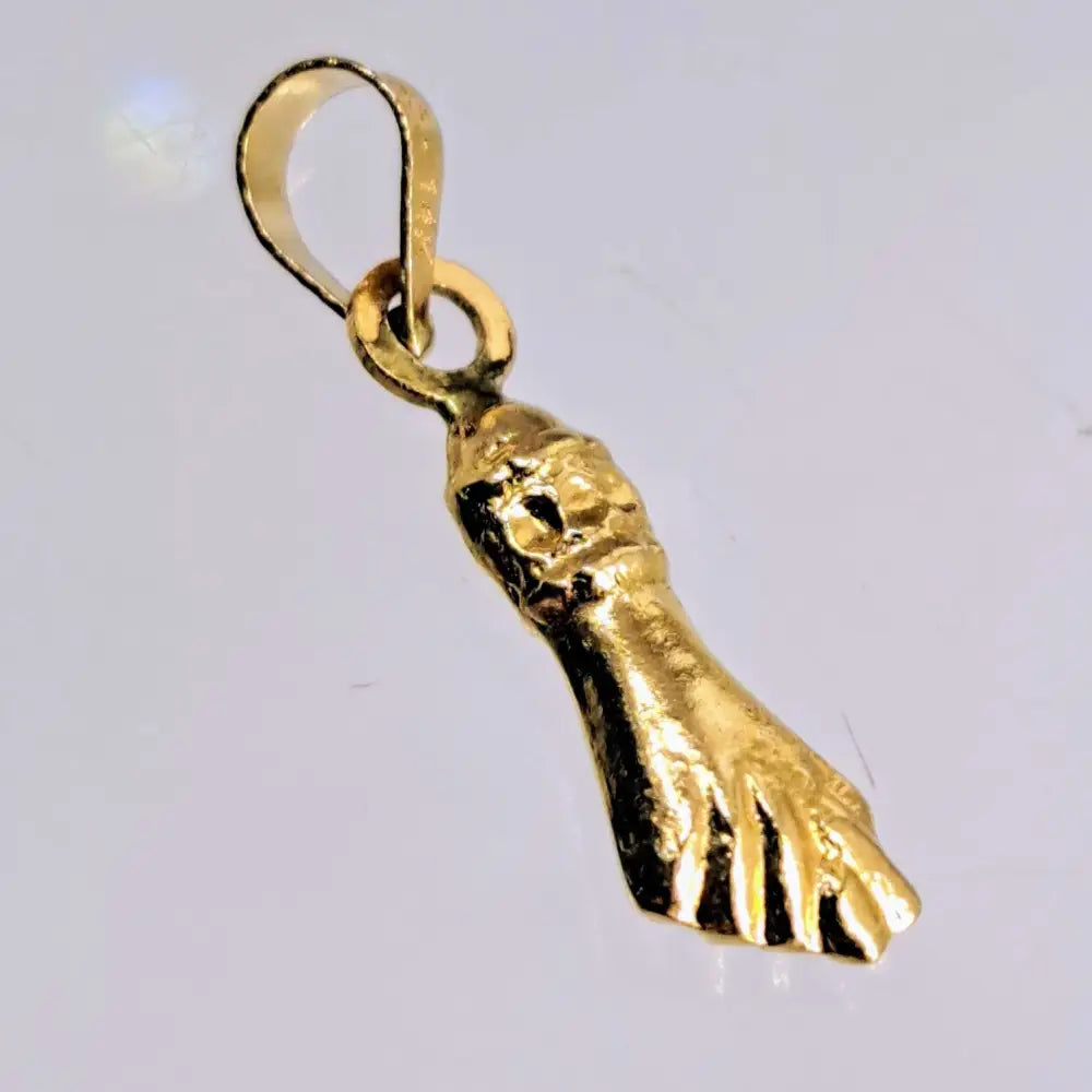 Outlet ?Girl Power!’ 1’’ Figa Pendant Charm - 14k Gold