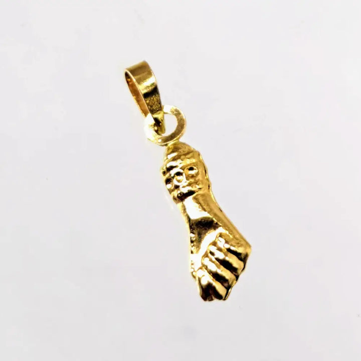 Outlet ?Girl Power!’ 1’’ Figa Pendant Charm - 14k Gold
