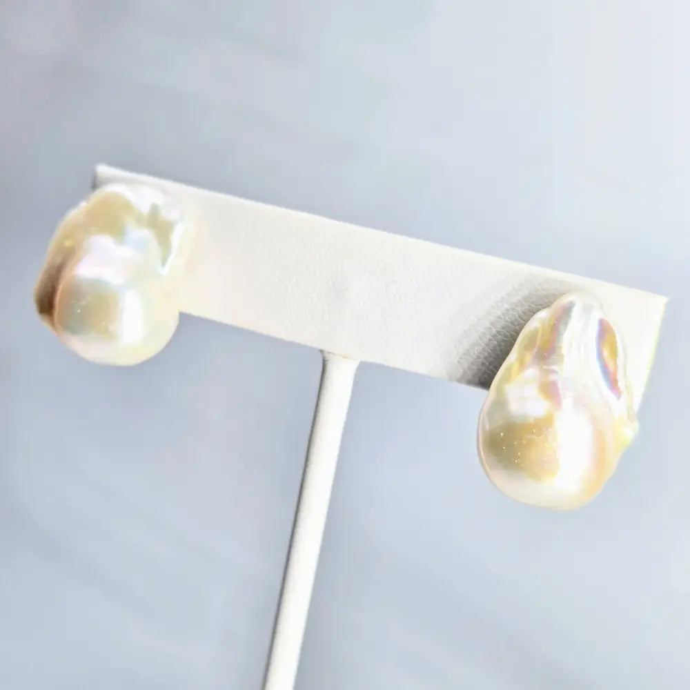 ?GOin’ for Baroque’ 1’’ Earrings - Baroque Pearl.925 Sterling Silver