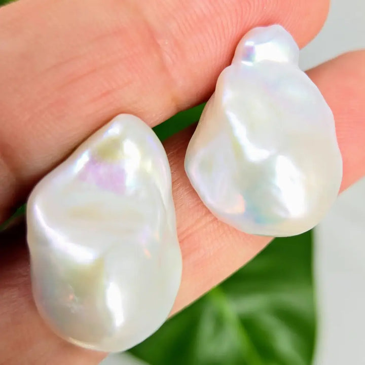 ?GOin’ for Baroque’ 1’’ Earrings - Baroque Pearl.925 Sterling Silver