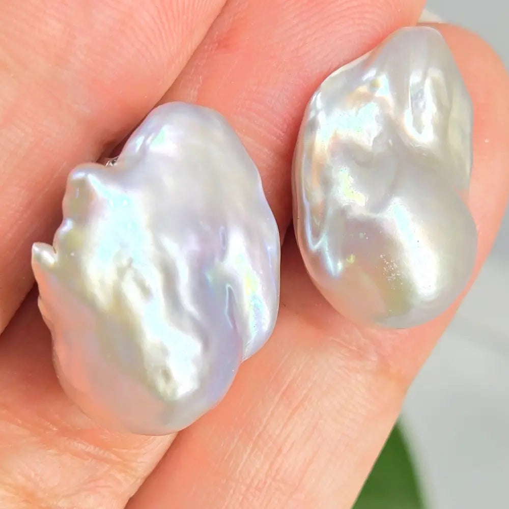 ?GOin’ for Baroque’ 1’’ Earrings - Baroque Pearl.925 Sterling Silver