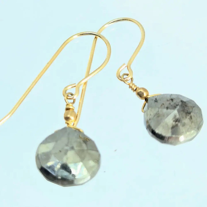 Goldies 1’’ Earrings - Pyrite Gold Filled