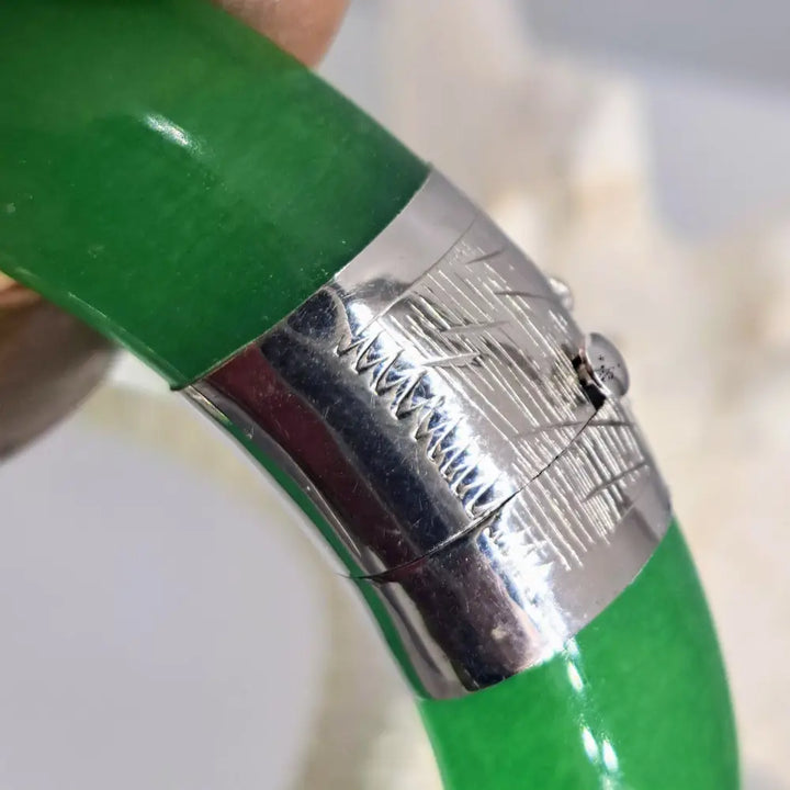 ?GReen Sleeves’ Sz Med. Bracelet - Jade Sterling