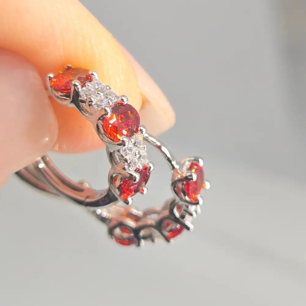 ?HUggie Hoops’ Gemstone Click Hoop Earrings - Key West Local Luxe