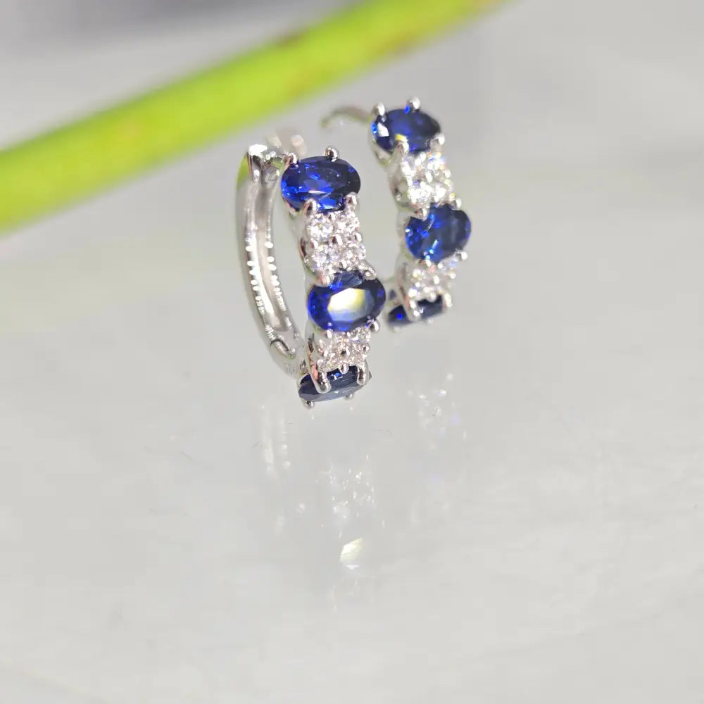 ?HUggie Hoops’ Gemstone Click Hoop Earrings - Key West Local Luxe