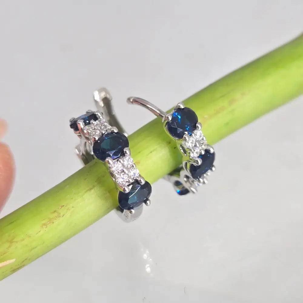 ?HUggie Hoops’ Gemstone Click Hoop Earrings - Key West Local Luxe