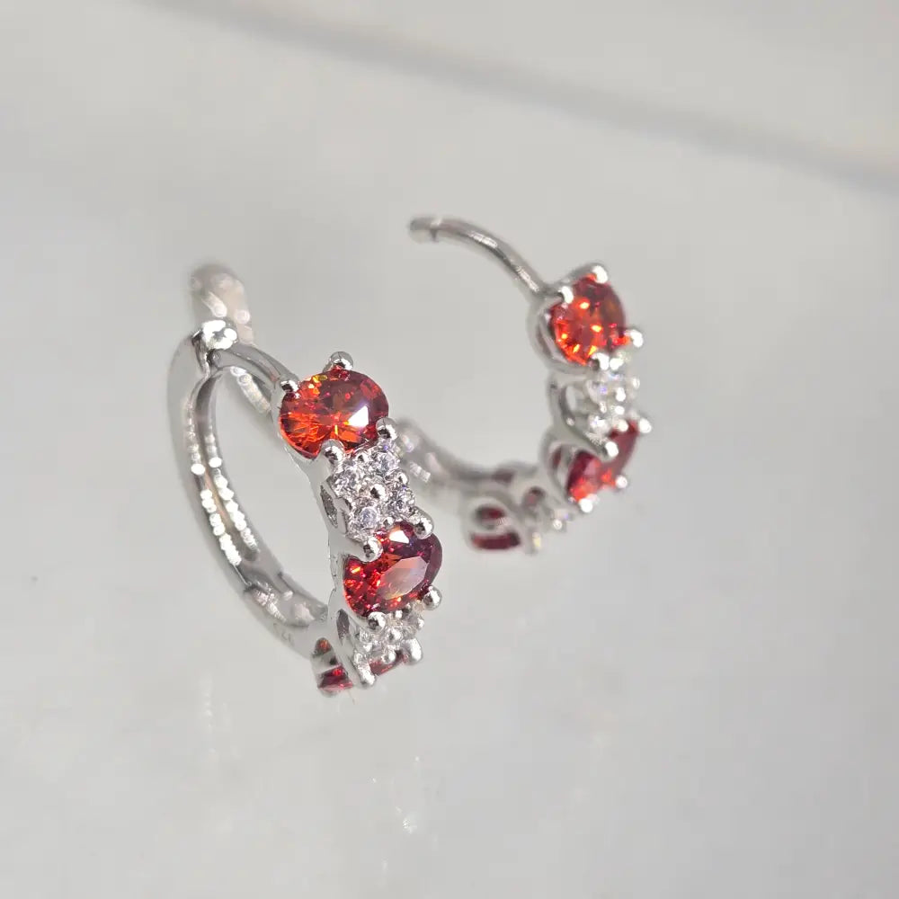 ?HUggie Hoops’ Gemstone Click Hoop Earrings - Key West Local Luxe