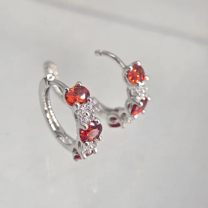 ?HUggie Hoops’ Gemstone Click Hoop Earrings - Key West Local Luxe