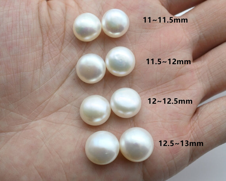 "Classic Pearl Studs" (Select Your Size) Earrings - Pearls, Sterling