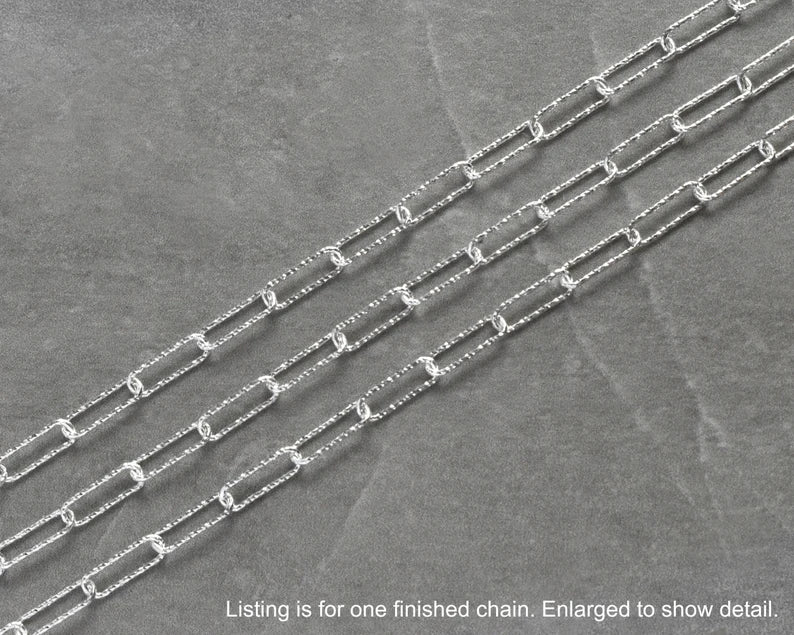 "Paperclip Chain" 4mm Necklace - Sterling