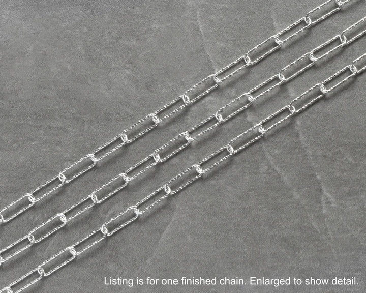 "Paperclip Chain" 4mm Necklace - Sterling