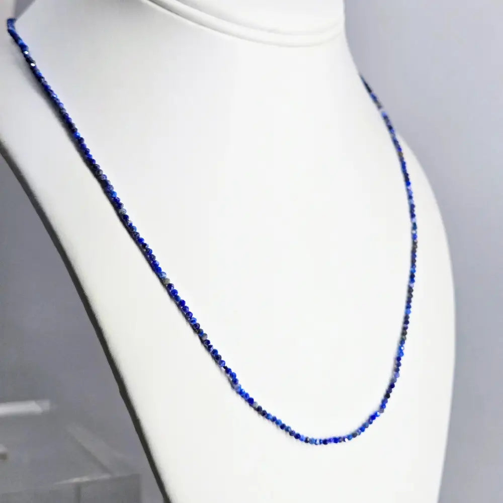 ?INdigo Gem Strand’ Necklace - Lapis Sterling