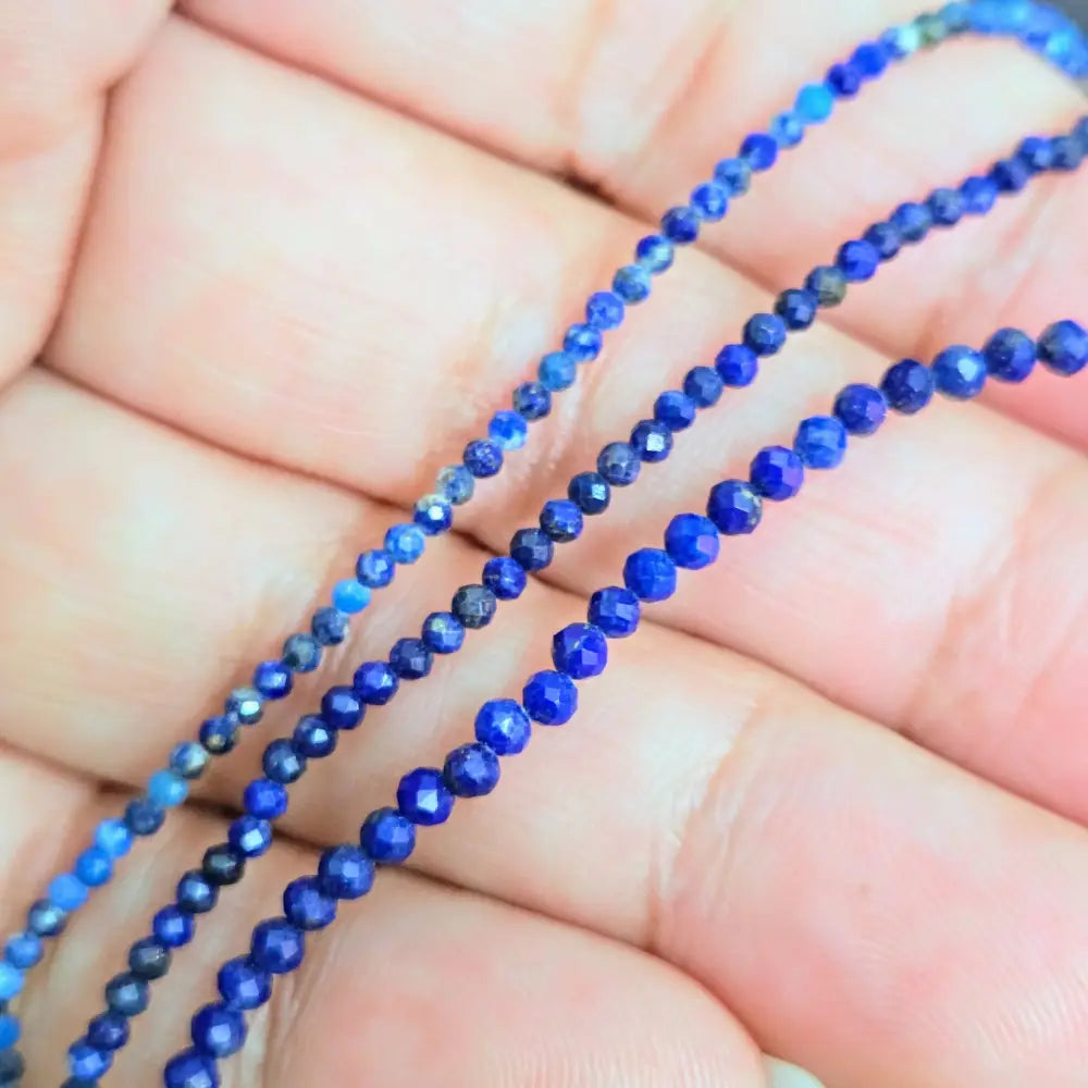 ?INdigo Gem Strand’ Necklace - Lapis Sterling