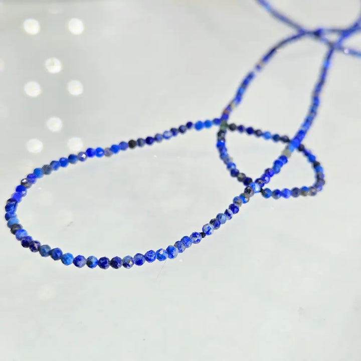 ?INdigo Gem Strand’ Necklace - Lapis Sterling