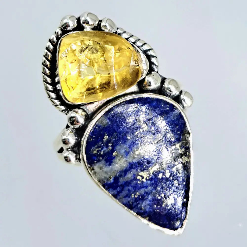?INdigo’ Sz 7 Ring - Lapis Citrine Sterling