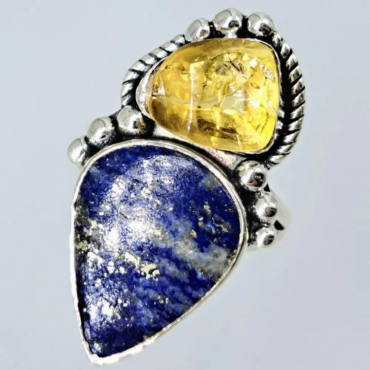 ?INdigo’ Sz 7 Ring - Lapis Citrine Sterling