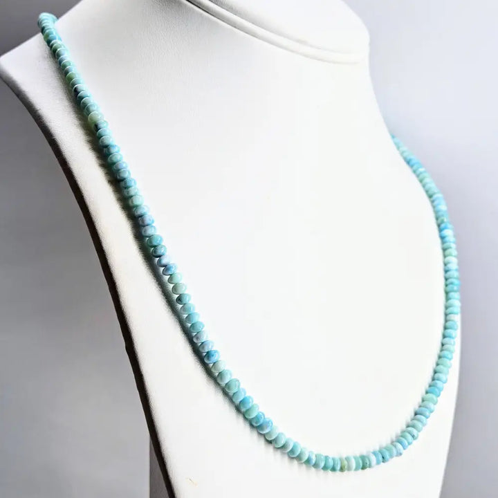 ?ISland Strand’ 18’’ - 20’’ Necklace - Larimar Sterling
