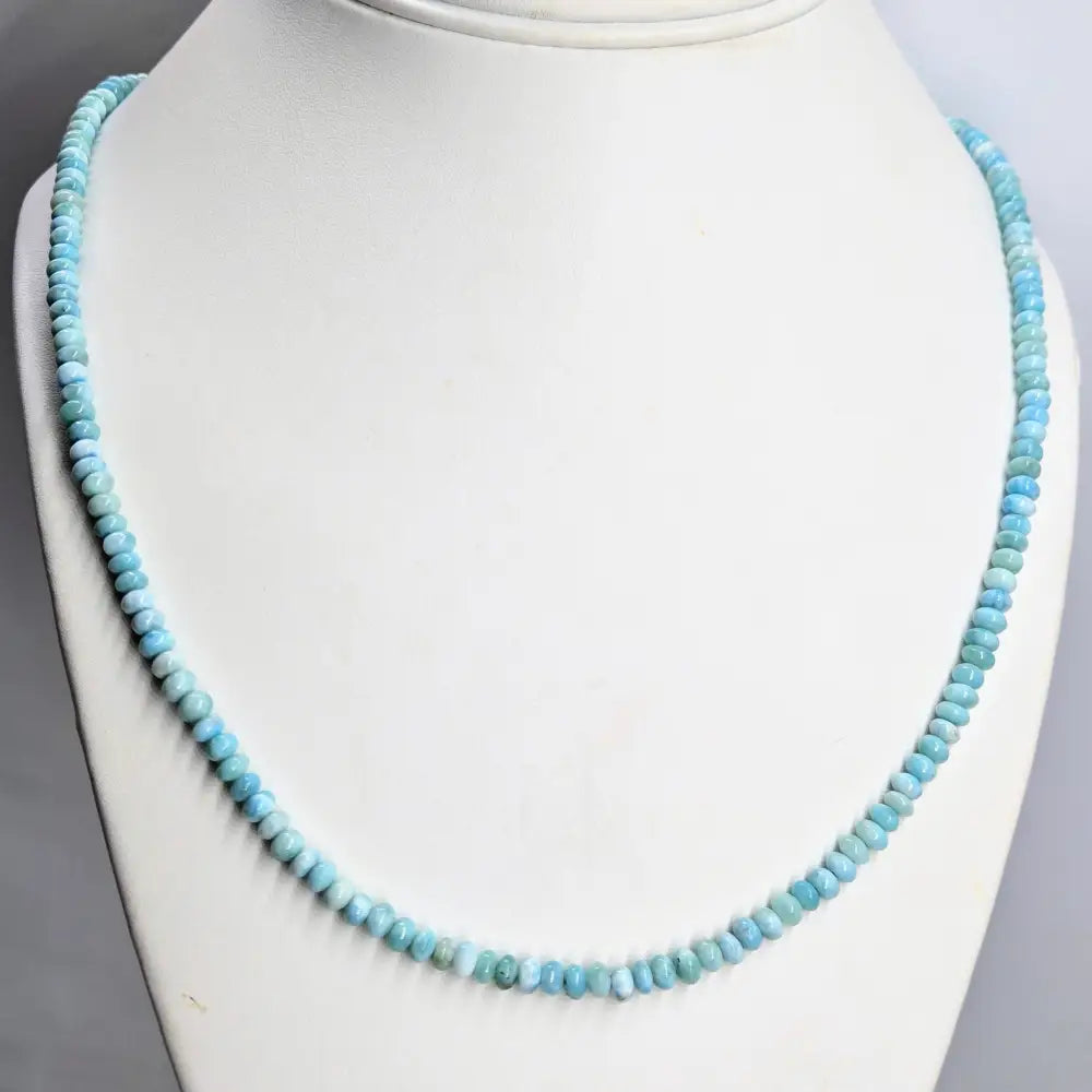 ?ISland Strand’ 18’’ - 20’’ Necklace - Larimar Sterling