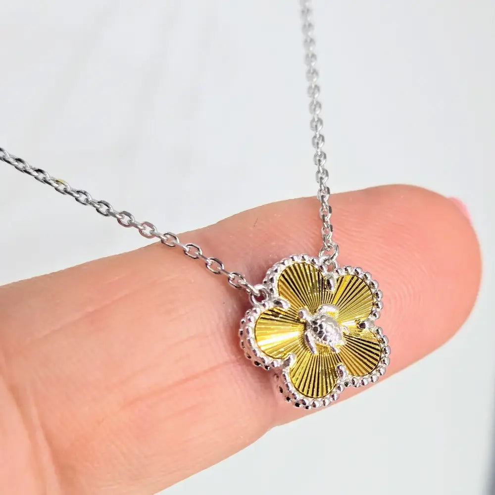?LUcky Turtle’ 16’’-18’’ Necklace - Anti-tarnish Sterling 18k Gold