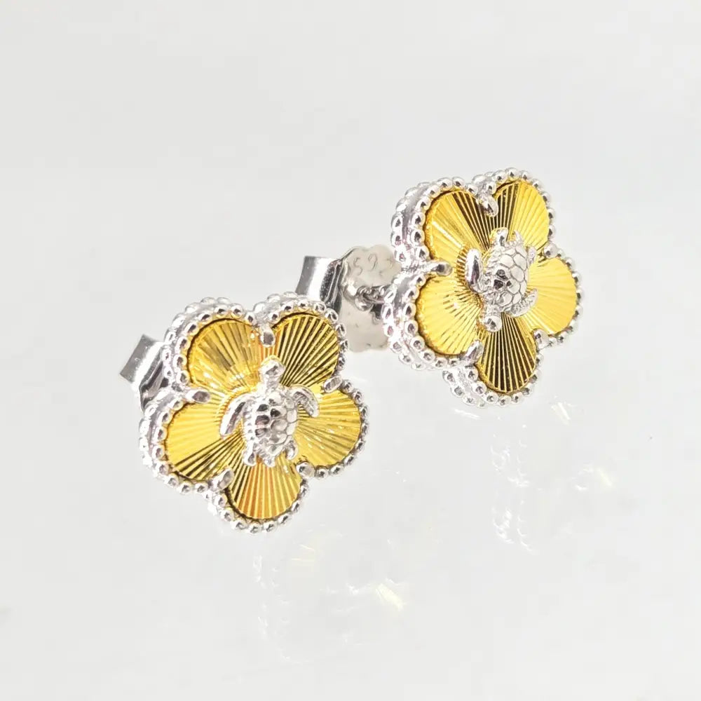 ?LUcky Turtle’ Stud Earrings - Anti-tarnish Sterling 18k Gold