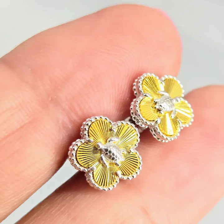?LUcky Turtle’ Stud Earrings - Anti-tarnish Sterling 18k Gold