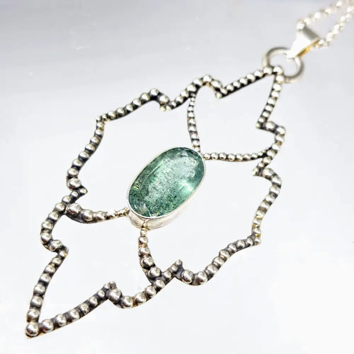 Outlet: ?Marquis De Mar’ Pendant - Aquamarine Sterling Cable Necklace