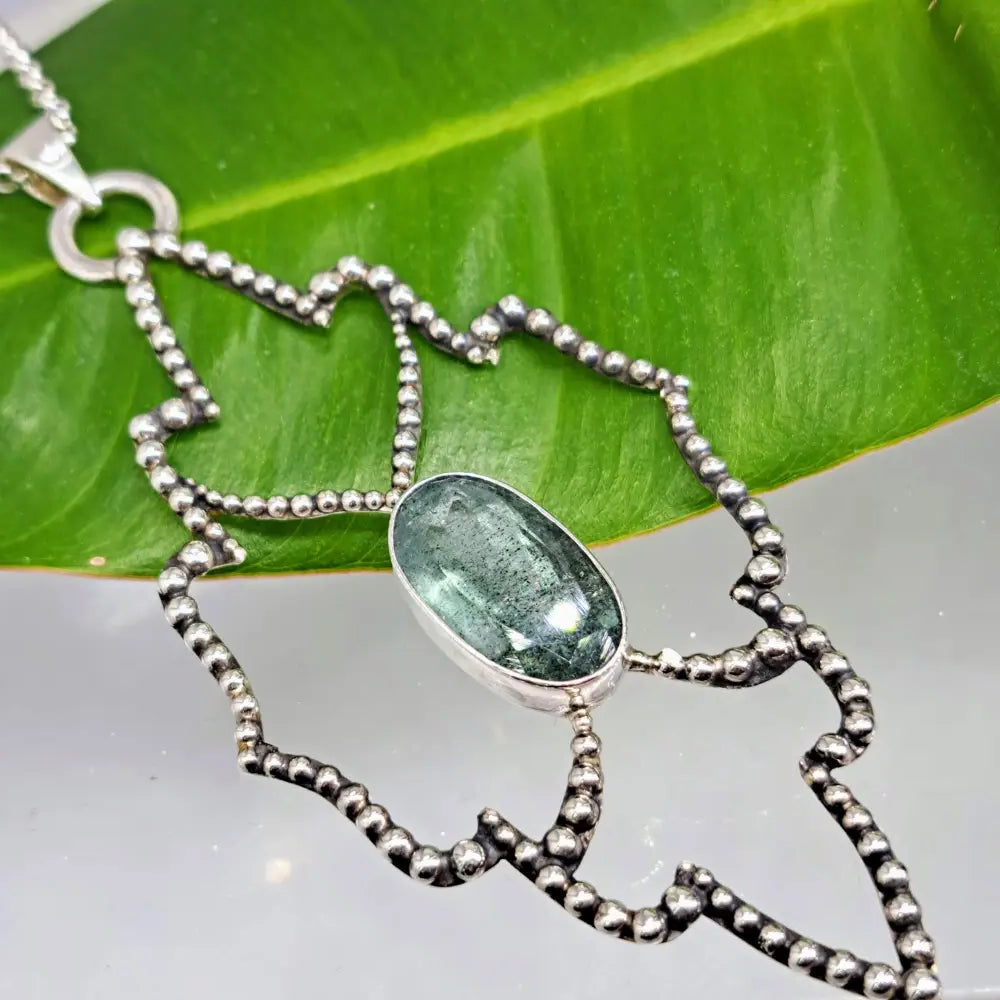Outlet: ?Marquis De Mar’ Pendant - Aquamarine Sterling Cable Necklace