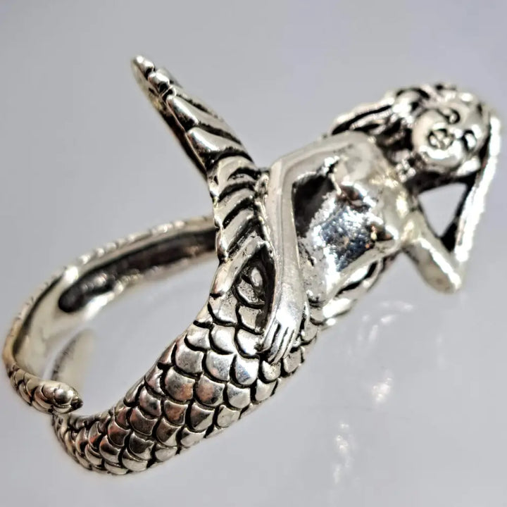 ?MErmaid’s Tail’ Adj Sz Ring - Sterling