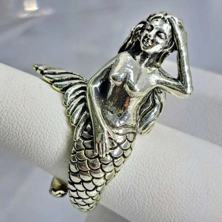 ?MErmaid’s Tail’ Adj Sz Ring - Sterling