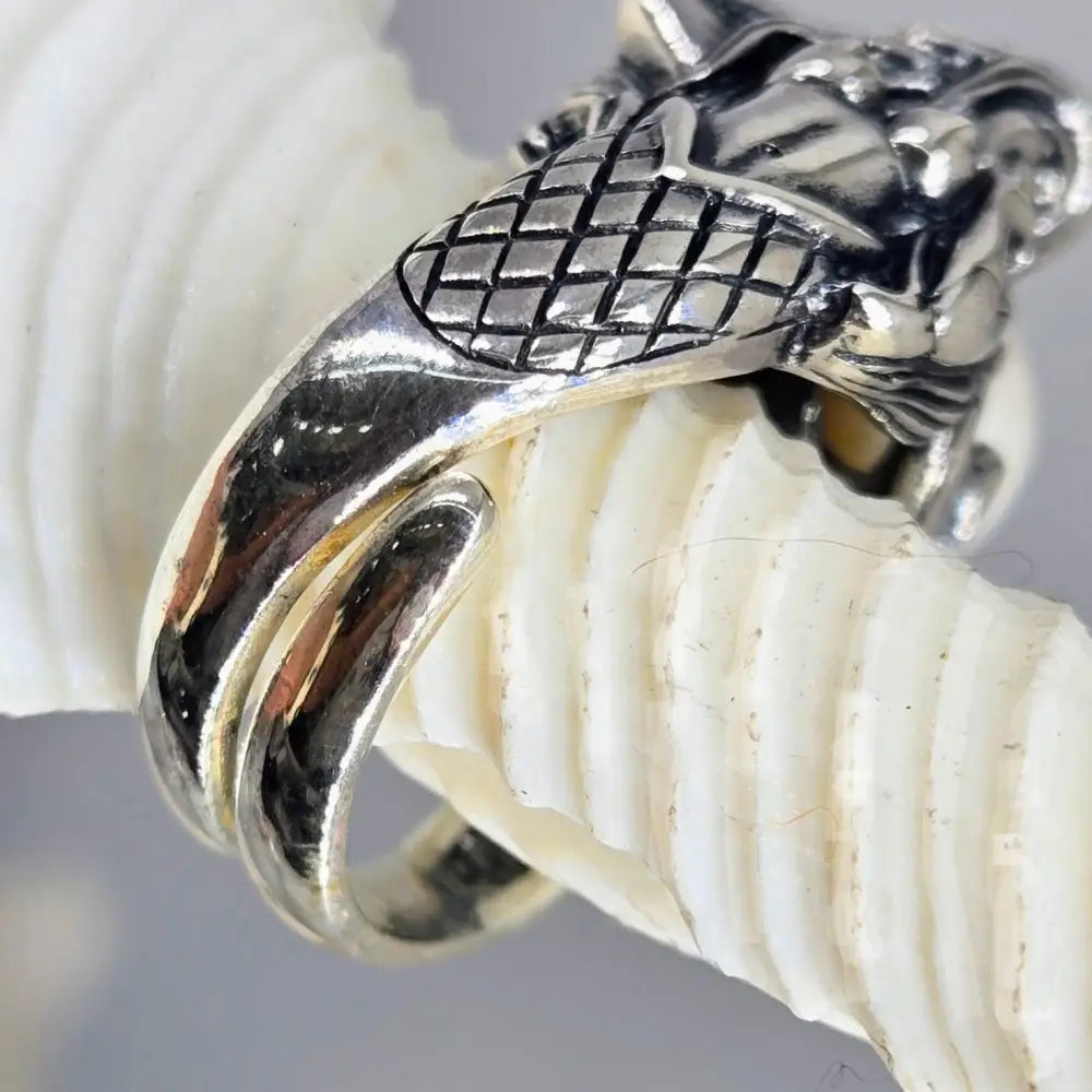 ?MErmaid’s Treat’ Adj Sz Ring - Sterling Pearl