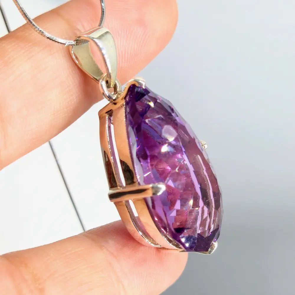 ?MEsmerizing’ 18’’ Necklace - Amethyst Sterling - Key West Local Luxe