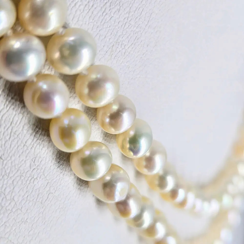 ?MIlk Man Rings Again’ 36’’ Necklace - Pearls Sterling Clasp & Extender