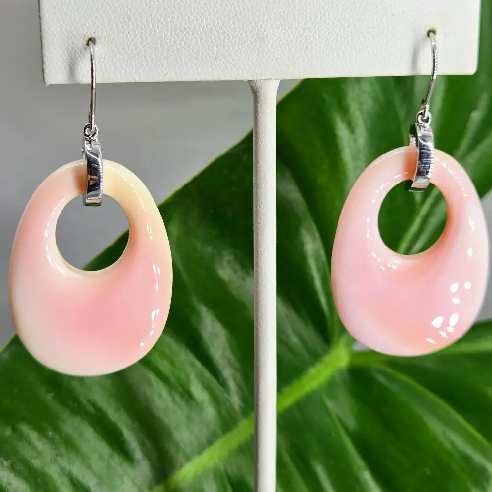 ?MOdern Queen’ 2.25’’ Earrings - Queen Conch Shell Anti-tarnish Sterling