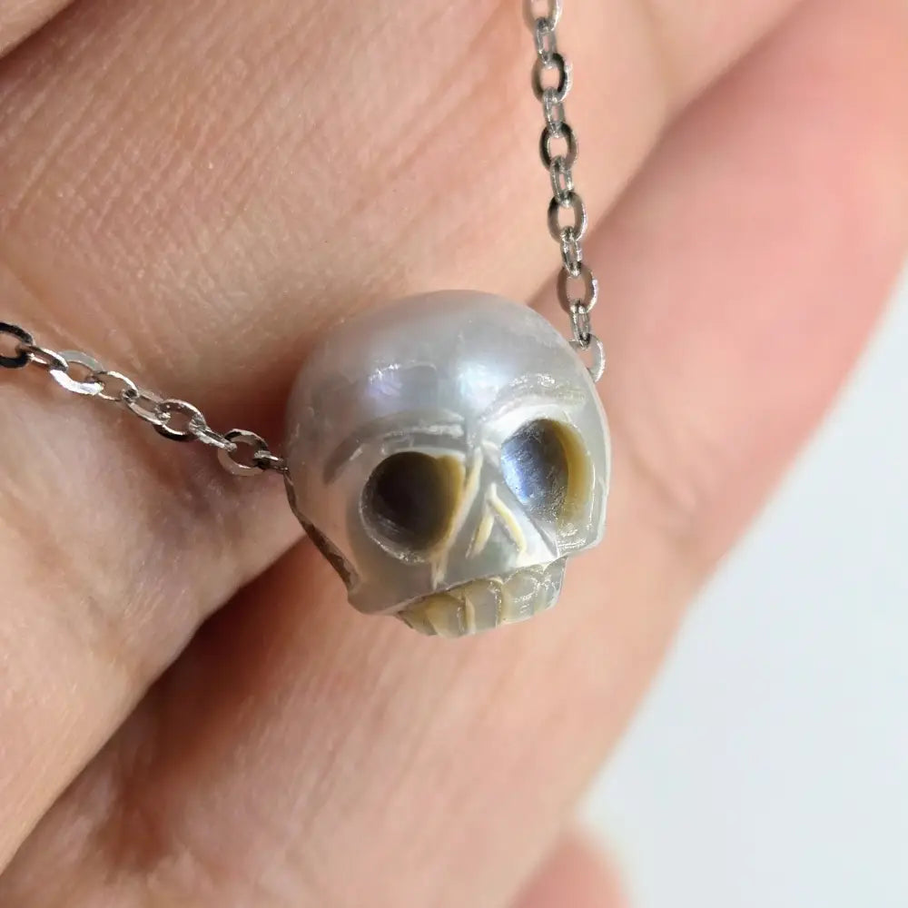 ?MY Boo!’ 18’’ Necklace - Pearl Anti-tarnish Sterling - Silver 8mm