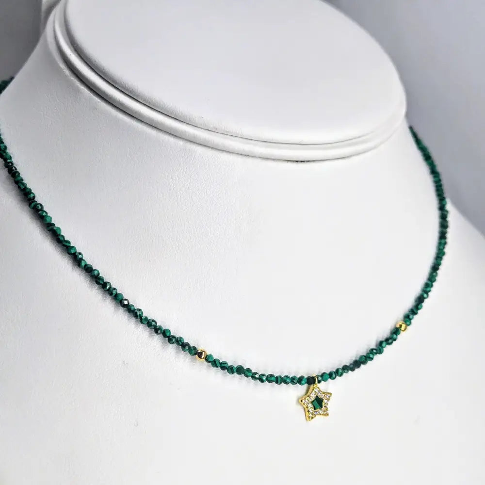 My Starz 14’’-16’’ Necklace - Malachite Zircon