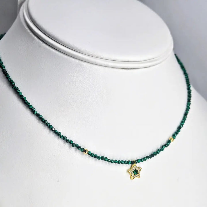 My Starz 14’’-16’’ Necklace - Malachite Zircon