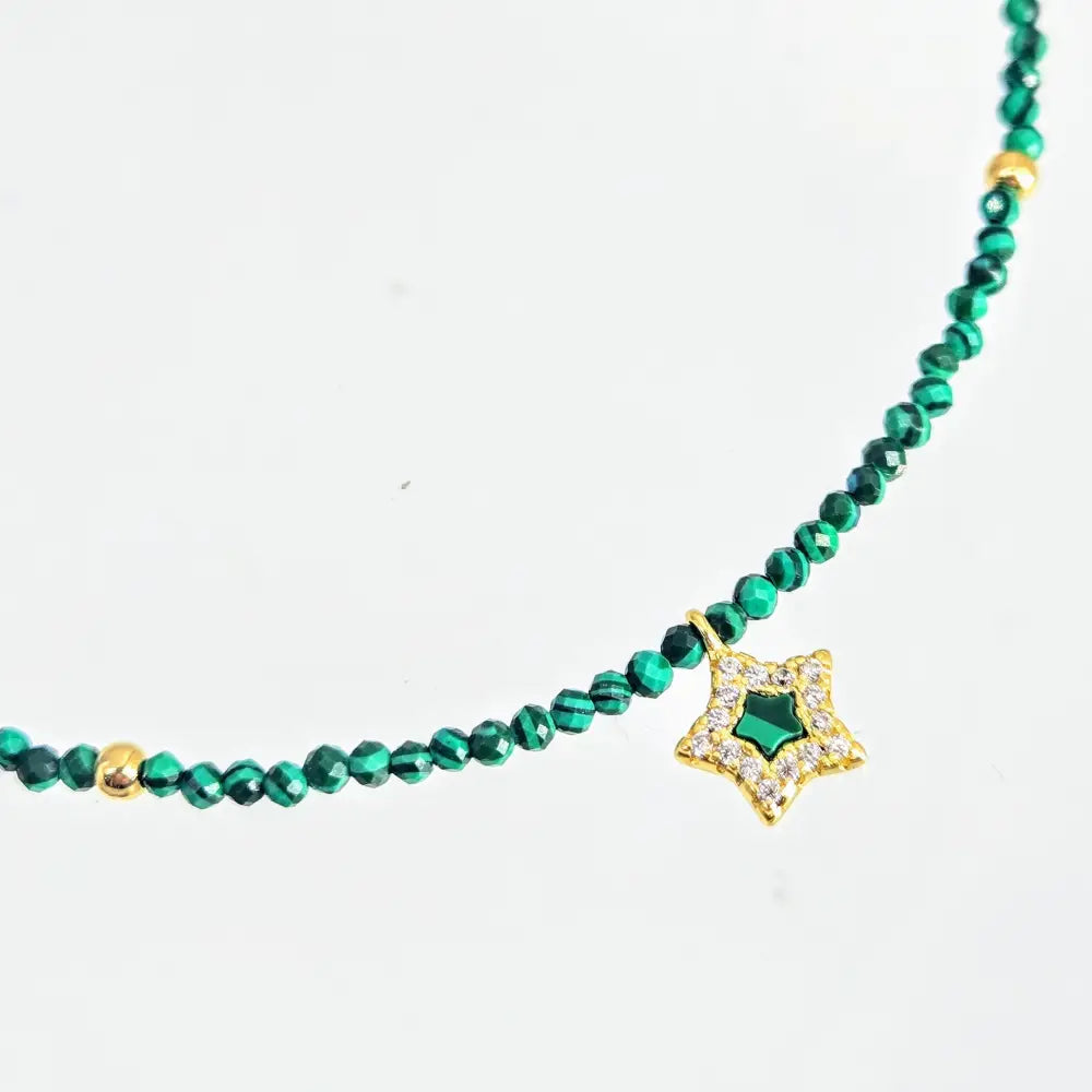 My Starz 14’’-16’’ Necklace - Malachite Zircon