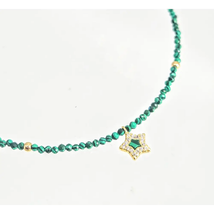 My Starz 14’’-16’’ Necklace - Malachite Zircon