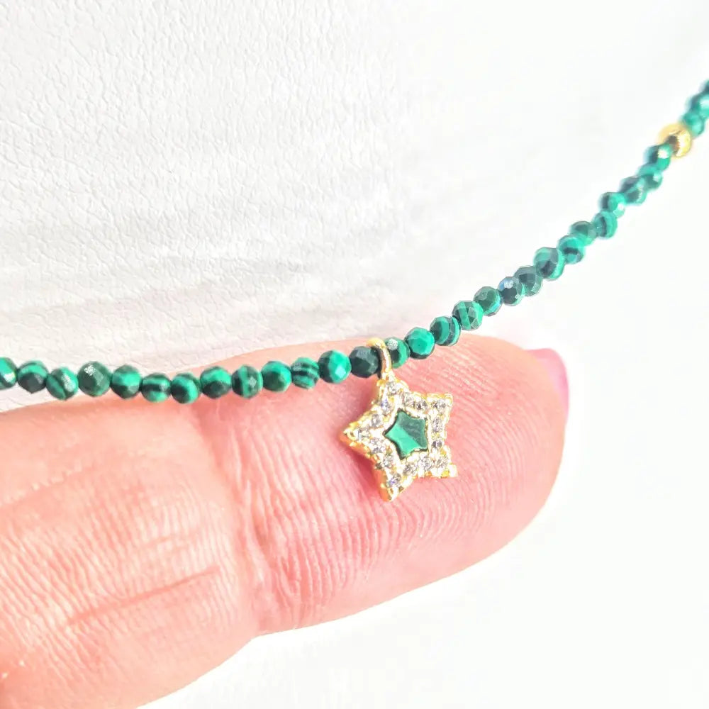 My Starz 14’’-16’’ Necklace - Malachite Zircon